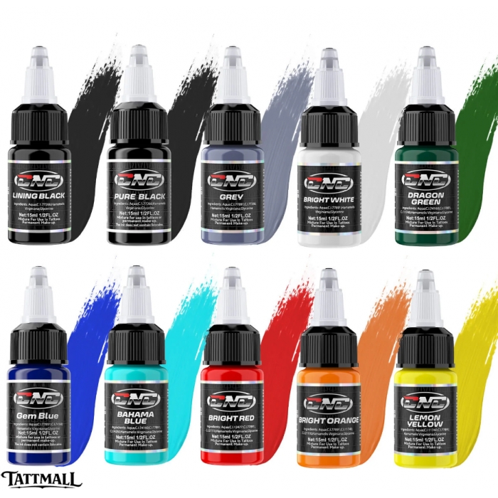 Tattoo Ink 10/16 Colors Set 15ml CNC Tattoo Ink 10/16 Colors Set 15ml CNC